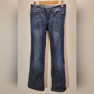 Parasuco Y2k Low Rise 8jolied Blue Denim Flare Jeans - Size 24